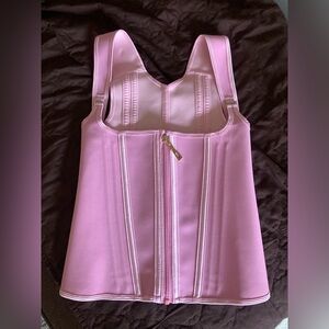 NEW Women’s Pink Zip-Up Corset Top